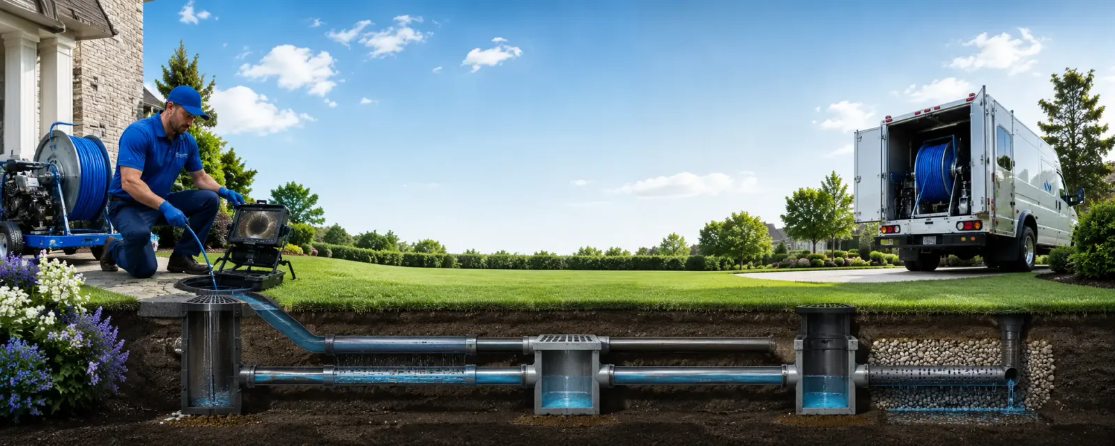 Outdoor drain cleaning information for Fort Branch, IN